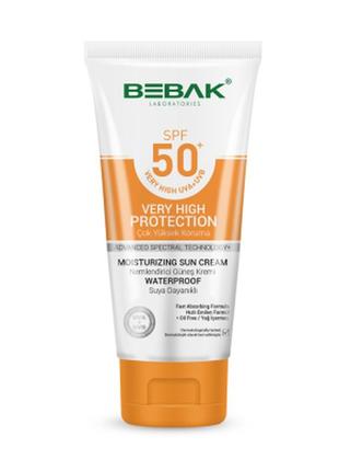 Сонцезахисний крем spf 50+ bebak, 75 мл