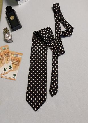 Качественный стильный брендовый галстук 100% шелк. made in switzerland 🇨🇭1 фото