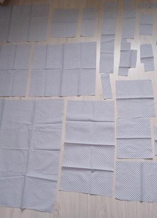 Тканина з геометричним малюнком нарізка для рукоділля печворк.6 фото