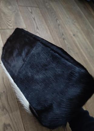 Хутряна сумка клатч косметичка