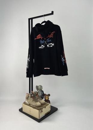Худи chrome hearts x race team black