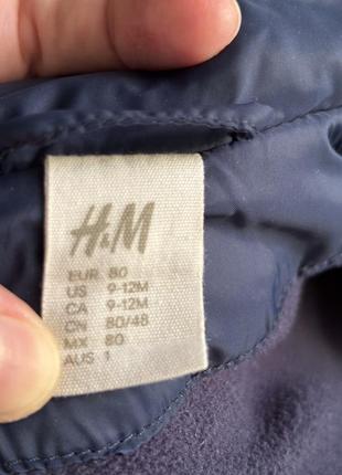 Курточка h&m 9-12 місяців розмір 807 фото