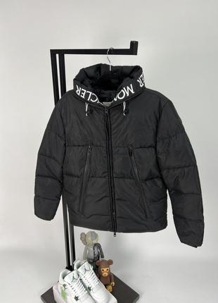 Куртка пуховик moncler logo black