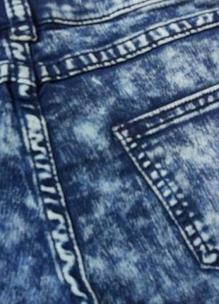Тендовые джинсовые шорты casual р.s-m/42-446 фото