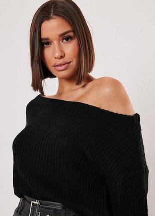 Чорна в'язана кофта/светр 3