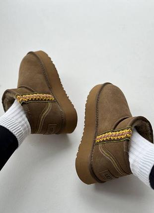 Ugg ultra Чоловічі braid platform boot olive9 фото