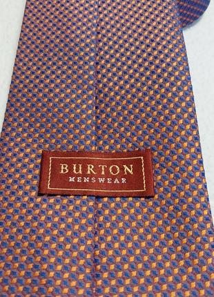 Качественный стильный брендовый галстук burton5 фото