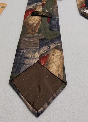 Качественный стильный брендовый галстук marks&amp;spencer 100% silk6 фото