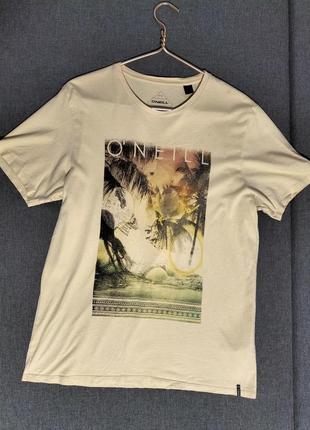 Фирменная футболка унисекс с винтаж принтом o’neill, size l