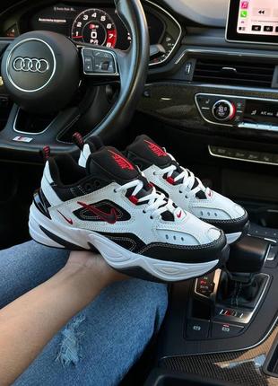 Женские кроссовки nike m2k tekno / найк / демисезонные / весенние, летние, осенние / обувь / кожа / черные, белые, серые
