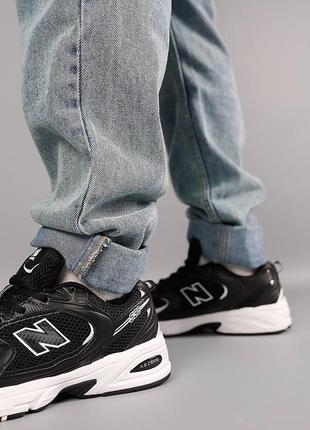 Мужские кроссовки new balance 530 black white мужественные кроссовки консультации Derc8 фото