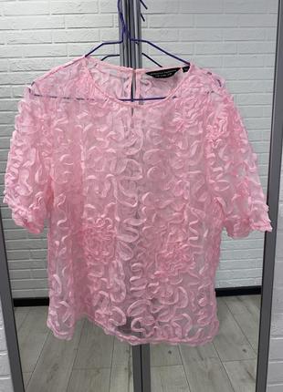 Нежная розовая кофточка, блуза нарядная, блуза для фотосессии