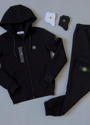 Зимовий костюм stone island в 5 кольорах від хs до 3хл та відправкою за кордон!