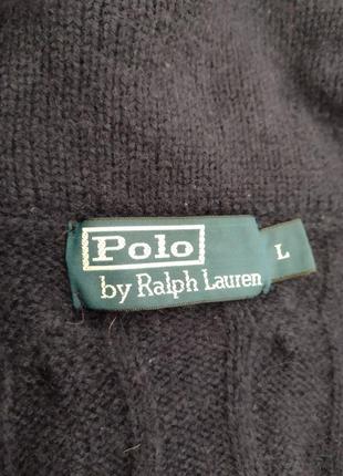 Чоловічий кардиган светр polo ralph lauren cable knit шерсть ягняти.3 фото