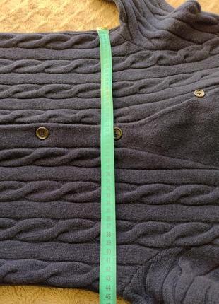 Чоловічий кардиган светр polo ralph lauren cable knit шерсть ягняти.8 фото