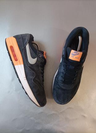 Кросівки nike air max 1 dark obsidian atomic orange3 фото