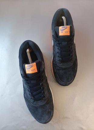 Кросівки nike air max 1 dark obsidian atomic orange2 фото