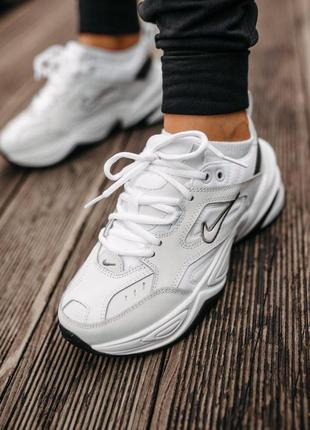 Кроссовки nike m2k white/black2 фото