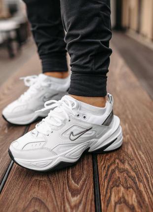 Кроссовки nike m2k white/black3 фото