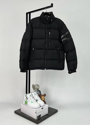 Куртка пуховик moncler logo black