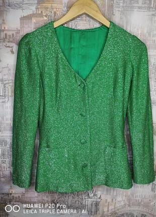 Пиджак с люрекса р. xs