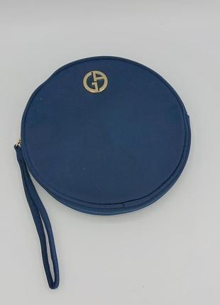 Оригінальна кругла брендова косметичка armani