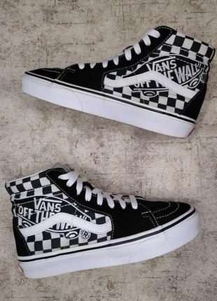 Кеды VANS Scarpe Bambino Sk8-mid Reissue V 1-4 Anni check Paisley Navy Toddler Blu оригинал высокие ванс олд скул кроссовки черные