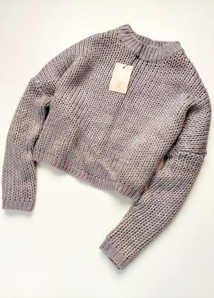 Шикарный укороченный объемный оверсайз свитер/кофта2 фото