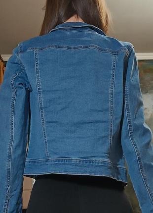 Базова джинсовка синя джинсова куртка2 фото