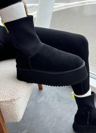 Угги угги угги ugg dipper boots black6 фото