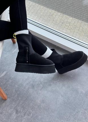 Угги угги угги ugg dipper boots black3 фото