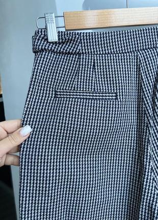 Жіночі штани палаццо в гусячу лапку massimo dutti3 фото