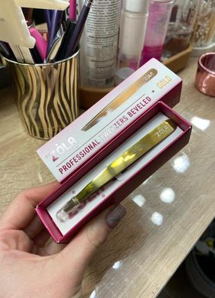 Пінцет для брів зола