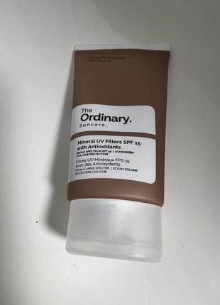 Солнцезащитный крем для тела the ordinary suncare mineral uv filters spf 15 with antioxidants с минеральными фильтрами, 50 мл2 фото