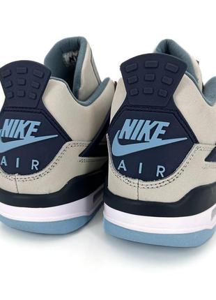 Кроссовки nike air jordan retro 4 military blue