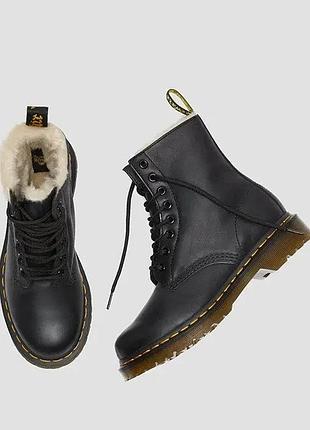 Супер цена! urban ботинки dr. martens 21797001-1460 serena black burnished на меху унисекс