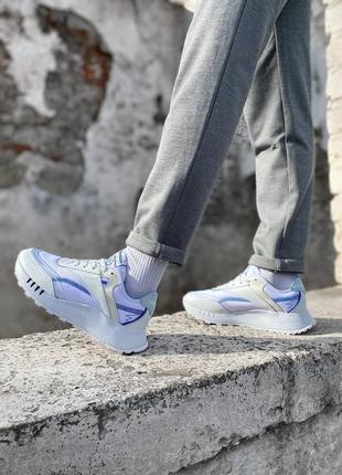 Кроссовки reebok cl legacy white blue8 фото