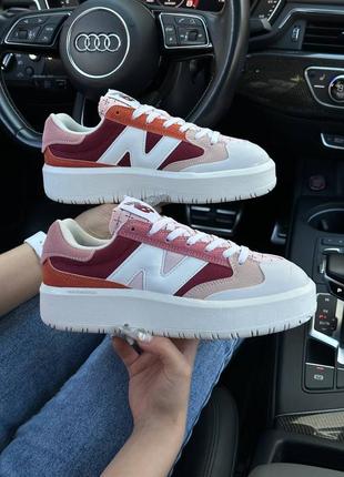 Женские кроссовки new balance ct302 burgundy pink haze6 фото