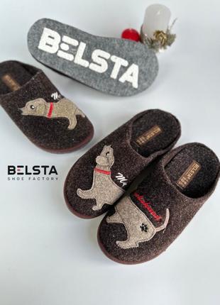 Капці войлочні белста зі зъомной устілкой