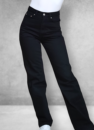 Женские черные джинсы weekday rowe2 фото