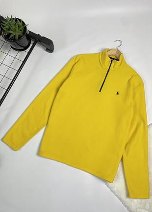 Флисовый лонгслив polo ralph lauren 1/3 zip fleece1 фото