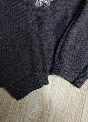 Світер светр джемпер світшот кофта в паєтках на дівчинку 2-3 роки 98см3 фото