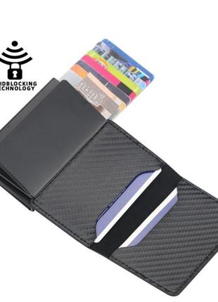 Гаманець органайзер для кредитних карток чорний / холдер2 фото