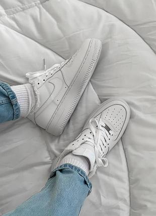 Кроссовки nike air force 1 low fur white