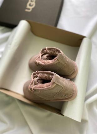 Уггі з натуральним хутром ugg neumel "pink"4 фото