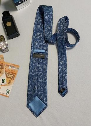 Якісна стильна брендова краватка 100% шовк made in london