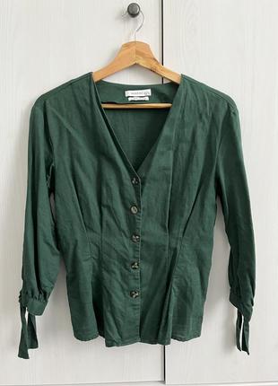 Блузка льняная