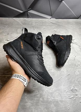 Зимние мужские ботинки under armour black orange (мех) 40-41-42-43-44