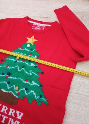 Женская одежда/ кофта свитер новогодний красный ❤️ 46/48 размер, акрил3 фото