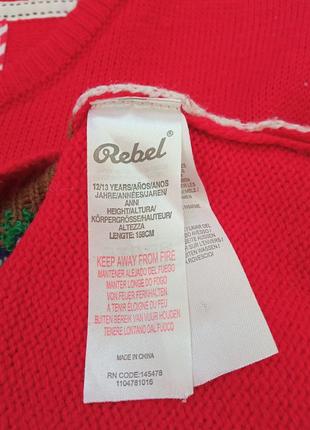Женская одежда/ кофта свитер новогодний красный ❤️ 46/48 размер, акрил5 фото